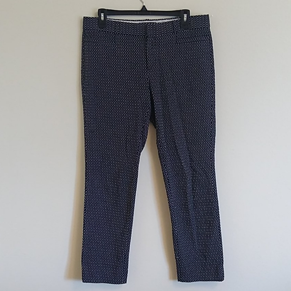 Banana Republic Blue and White Sloan Pants